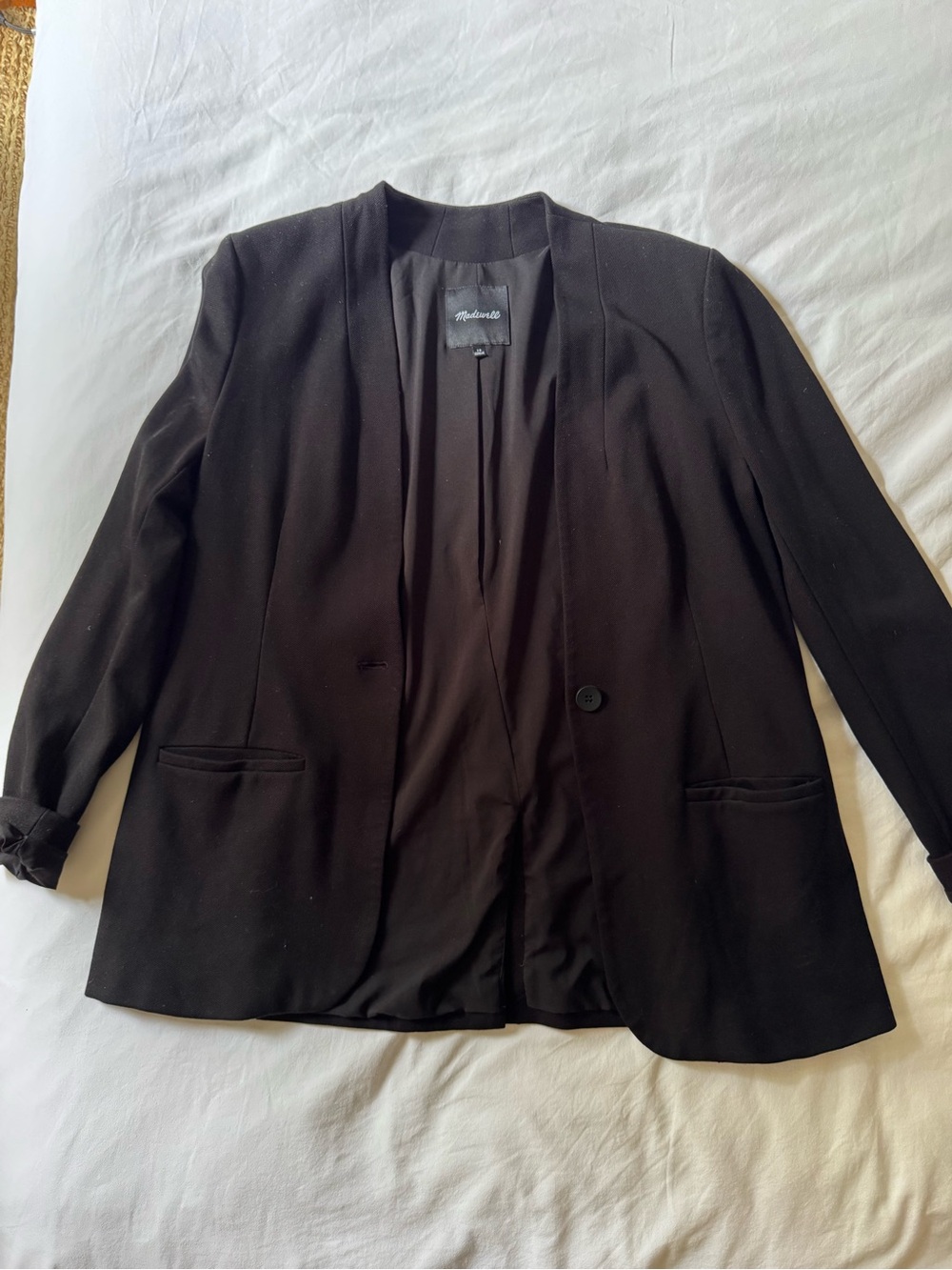 Madewell Women's Blazer Jacket Black